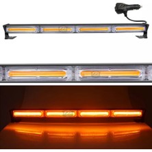 STS Oto Aksesuar Turuncu Tepe Çakar Bar LED 60CM 12-24V  Off Road Çekici Traktör Ikaz Lambası Çakar 15 Modlu