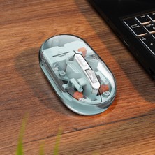Everest SM-BT29 Glassy Mavi Transparan 2in1 Bluetooth ve 2.4ghz Kablosuz Mouse
