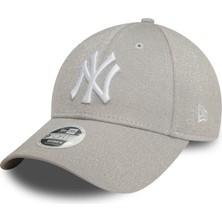 New Era New York Yankees Kadın Gümüş Glitter Şapka 60580739