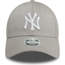 New Era New York Yankees Kadın Gümüş Glitter Şapka 60580739