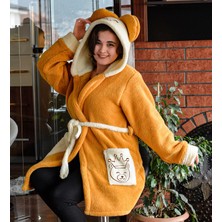 Legosh Kapüşonlu Unisex Wellsoft Peluş Sabahlık