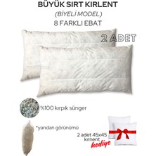 Fifty Home 2li Büyük Sırt Kırlent Iç Dolgu - 8 Farklı Ebat - Koltuk Sırt Kırlenti Minder Biyeli Model