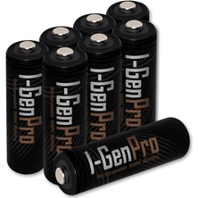 I-Gen Batteries I-Gen G829 8'li Pil Şarj Aleti + 8 Adet AA Pro 2950 mAh Şarj Edilebilir AA Şarjlı Kalem Pilli Set 1.2V Ni-MH
