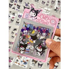 Kağıt Gemi Sanrio Karakter Kuromi 25 Yaprak Pet Sticker Set Pembe Paket