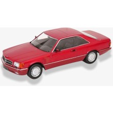 KKscale 1985 Mercedes Benz 560 Sec C126 Kırmızı 1/18