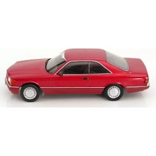 KKscale 1985 Mercedes Benz 560 Sec C126 Kırmızı 1/18