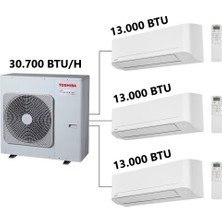 3m A+++ Multi Split Inverter Klima 1 Dış + 3 Iç Ünite (12.000+12.000+12.000 Btu)