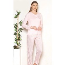 MEVSİMLİK UZUN KOL PİJAMA TAKIM VİSKON ALPERİ 790-27