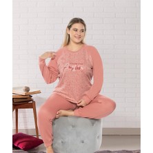 Dowry Büyük Beden Battal Kışlık Uzun Kol Pijama Takımı Dowry B09-159