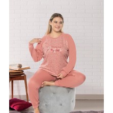 Dowry Büyük Beden Battal Kışlık Uzun Kol Pijama Takımı Dowry B09-159
