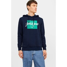 Jack & Jones Tiley Kapüşonlu Erkek Sweat 12256807