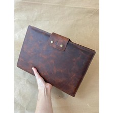 Alesta Leather El Yapımı Hakiki Deri Laptop / Macbook Bigisayar Kılıfı / Çantası / Organizer