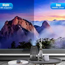 Idragon® HY320 Mini Siyah Taşınabilir Sinema Projeksiyon Cihazı Ev Sineması Bluetooth Android Projeksiyon