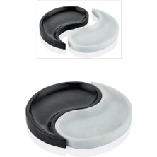 Evza Mermer Damla Sunumluk Beyaz Siyah Küçük