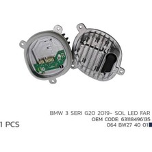 Bmw 3 Serı G20 2019- Sol LED Far Modül 63118496135