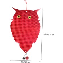 Kovmatik Kuş Engelleyici Baykuş Yansıtıcı Holografik Baykuş (Kırmızı ve Gümüş)