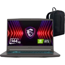 MSI Thin 15 B12UCX-2420TR Intel Core I5 12450H 32GB 1tb SSD RTX2050 4gb 15.6" Fhd 144Hz WIN11 Dizüstü Bilgisayar - Webzone Çanta WZ03