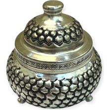 Efemir Petek Desenli Bakır Şekerlik, Kalay Eskitme