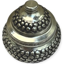 Efemir Petek Desenli Bakır Şekerlik, Kalay Eskitme