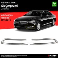S-Dizayn Vw Passat B8 Krom Sis Farı Çerçevesi 2 Parça 2015-2019