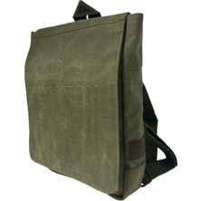 Vintage Su Geçirmez Kanvas Salaş Unisex Günlük Okul Tablet Sırt Çantası Naoko S 24 cm x 30 cm