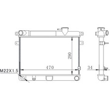 Oris Radyatör M131 Em-Ym 470X292X34 2 Sıra Al Pl Sistem