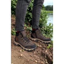 Jagulep Erkek Bot Kaydırmaz Kauçuk Taban Içi Kürklü Ortopedik Taban Fermuarlı Trekking
