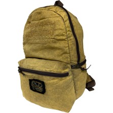 Old Cotton Cargo  Vintage  Tek Gözlü Disayn Sırt Günlük Okul Gezi Çantası Donny Bag 30 cm x 44 cm