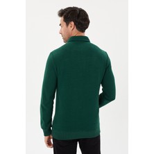 Tony Montana Tony Classics Cepli Kadife Selanik Polo Yaka Sweatshirt- KS-1492