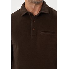 Tony Montana Tony Classics Cepli Kadife Selanik Polo Yaka Sweatshirt- KS-1492