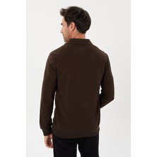 Tony Montana Tony Classics Cepli Kadife Selanik Polo Yaka Sweatshirt- KS-1492