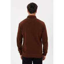 Tony Montana Tony Classics Cepli Kadife Selanik Polo Yaka Sweatshirt- KS-1492