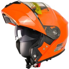 Mts -966-V2 Çene Açılır Kask (Orange)