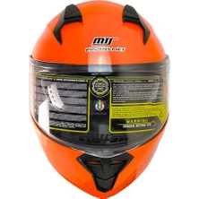 Mts -966-V2 Çene Açılır Kask (Orange)