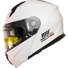 Mts -966-V2 Çene Açılır Kask (Beyaz)