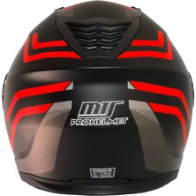 Mts -966-V2 Çene Açılır Kask (VX20 Red)