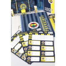 Fenerbahçe Lisanslı Fenerbahçe Ilk ve Orta Okul Çantası,a4 2 Adet DEFTER,700 ml Matara,beslenme Kabı Ile Kırtasiye Seti