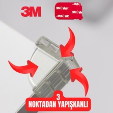 Abuy 8 Adet 3 Noktadan 3m Yapışkanlı Silikon Köşe Koruyucu