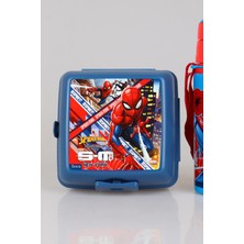 Marvel Spider-Man Dekomus Ile Yeni Sezon Lisanslı Spıderman 500 ml Çelik Matara ve 2 Katlı Beslenme Kutusu / Lunch Box Seti