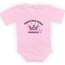 Mnk Baby & Kids Annesinin Minik Prensesi Kısa Kol Çıtçıtlı Badi MNK0613