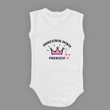 Mnk Baby & Kids Annesinin Minik Prensesi Kolsuz Çıtçıtlı Badi MNK0613