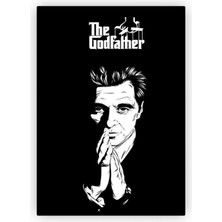 Zinbooz The Godfather Al Pacino Baba Filmi Ahşap Poster 20 x 29 cm