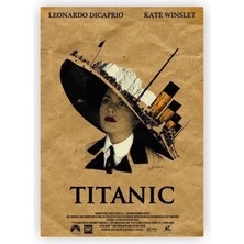 Zinbooz Titanic Titanik Filmi Ahşap Poster 20 x 29 cm