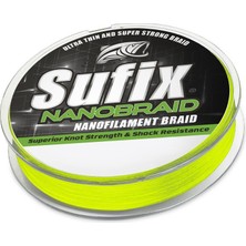 Sufix Nano Braid 0.06MM 100M Neon Chartreuse Ip Misina 3.3kg Çeker