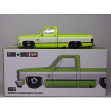 Mini Gt Kaido House /112 Chevrolet Silverado Kaido Flo Yellow V1 Model Araba