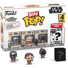 Funko Bitty Pop! Mandalorian Mini Koleksiyon Oyuncakları 4'lü Paket - Mandaloryalı, Kuiil, Offworld