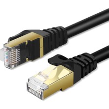 DNR Bilişim Cat 7 Ethernet Kablosu Altın Uçlu Kırılmaya Dayanıklı Internet Vdsl Gigabit Ağ Kablosu 1.5metre