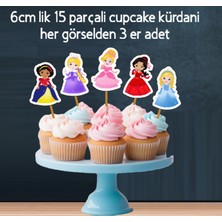 Hiras Dizayn 32PARÇA Masal Prensesleri Dev Doğum Günü Süsü Banner Pasta Kürdanı Cupcake Süsü Seti