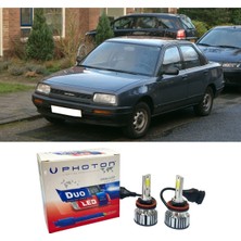 Photon Daihatsu Applause LED Xenon Uzun + Kısa Far Ampulü H4 Duo Yeni Seri Beyaz