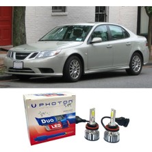 Photon Saab 9-3 LED Xenon Uzun + Kısa Far Ampulü H4 Duo Yeni Seri Beyaz